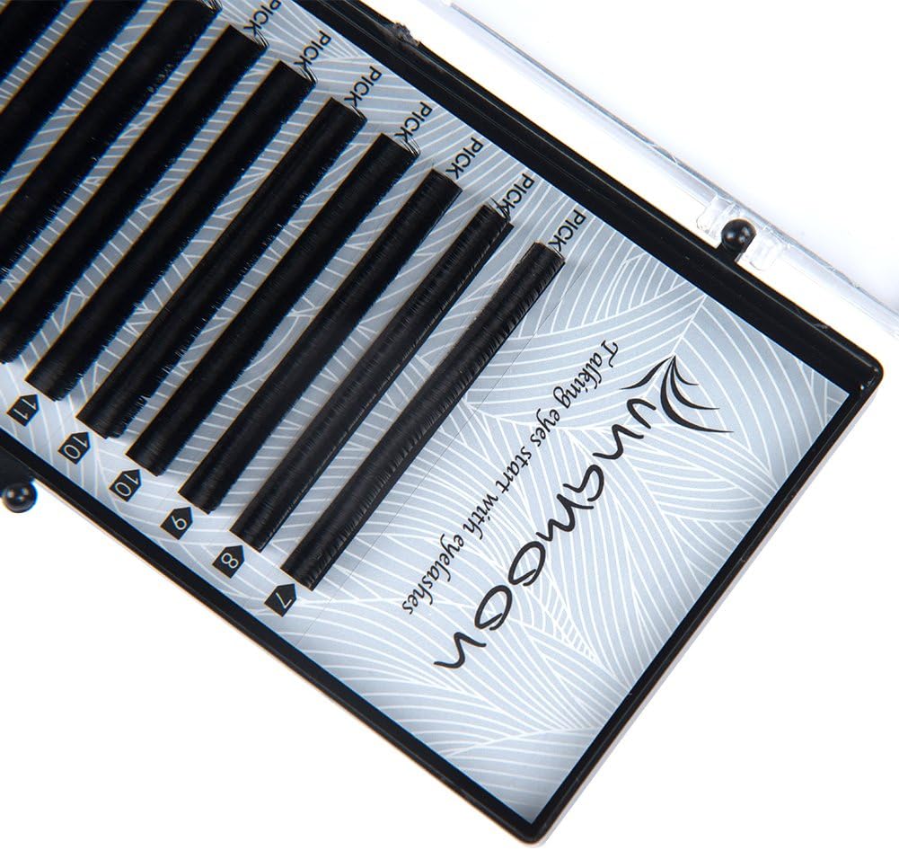 Lunamoon False Eyelashes Extension Fake Eye Lash Individual Natural Look Volume Lashes Salon Use for Makeup High Quality C/D-Curl 0.05mm 0.07mm 0.25mm 7-14mm Mix Length (0.07 D 7-14mm) - Image 5