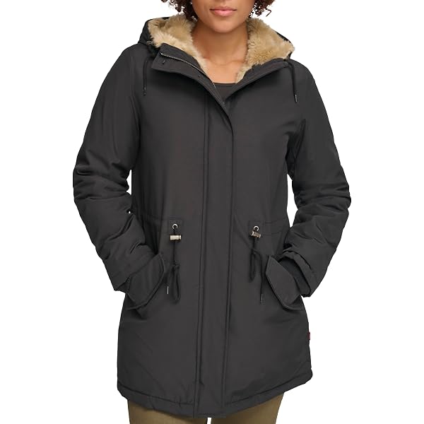 Amazon.com: 1 Madison Women's Warm Winter Parka with Fox Fur