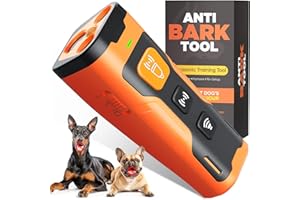 Feycig Dog Bark Deterrent Devices,Anti Barking Device for Dogs 23ft Safe Range,Ultrasonic Bark Stopper with 3X Emitters,Rechargeable Dog Barking Silencer-Portable Indoor & Outdoor