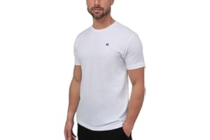 INTO THE AM Mens T Shirt with Logo - Short Sleeve Crew Neck Soft Fitted Tees S - 4XL Fresh Classic Basic Tshirts