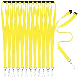 Patelai 12 Pcs Breakaway Lanyards with J Hook Bulk
