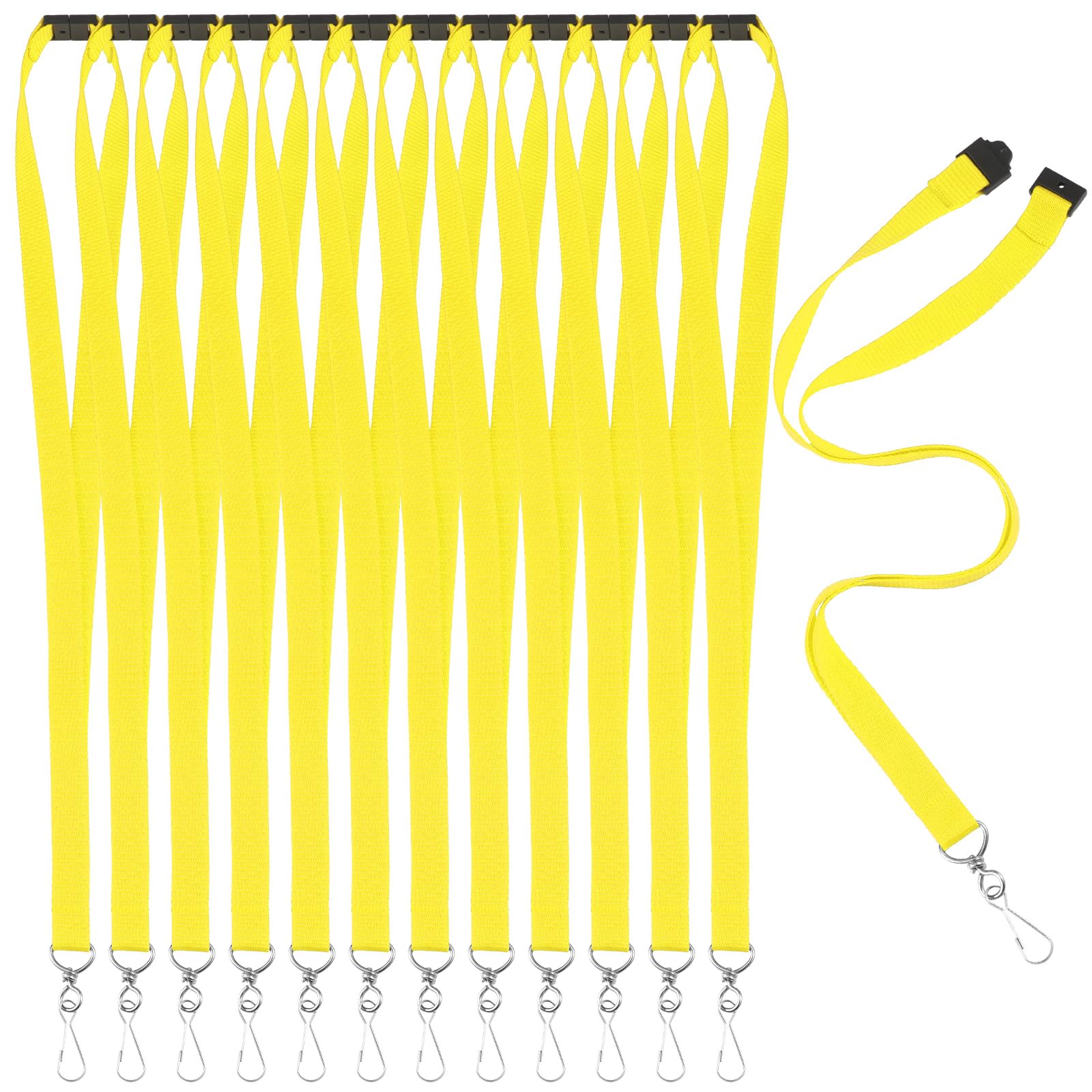 Patelai 12 Pcs Breakaway Lanyards with J Hook Bulk