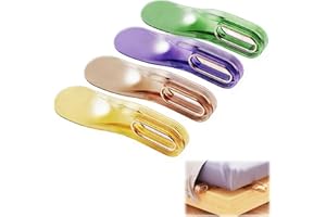 Lqucwepp 4PCS Mattress Lifter Tool and Bed Tucker Tool,Mattress Wedge Elevator with Smooth Curved Handles, Effortless Lifting