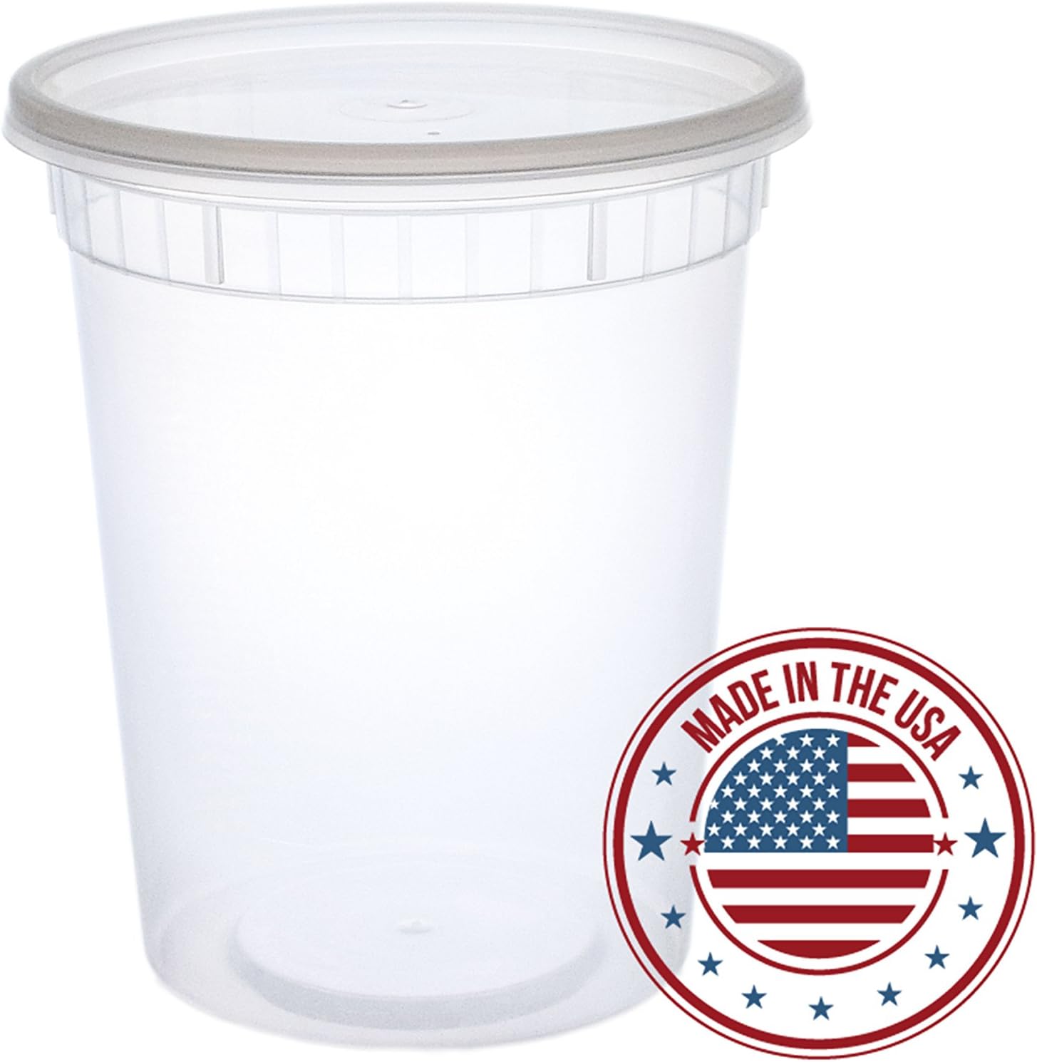 Deli Containers by HeloGreen | 32 oz. Deli Food Clear Takeout Travel Storage Containers With Lids, Premium Quality Microwavable, Freezer & Dishwasher Safe, BPA Free, Made in USA (240 Count)