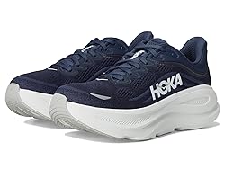 Hoka Men's Bondi 9 Sneaker, Varsity Navy/White, 16