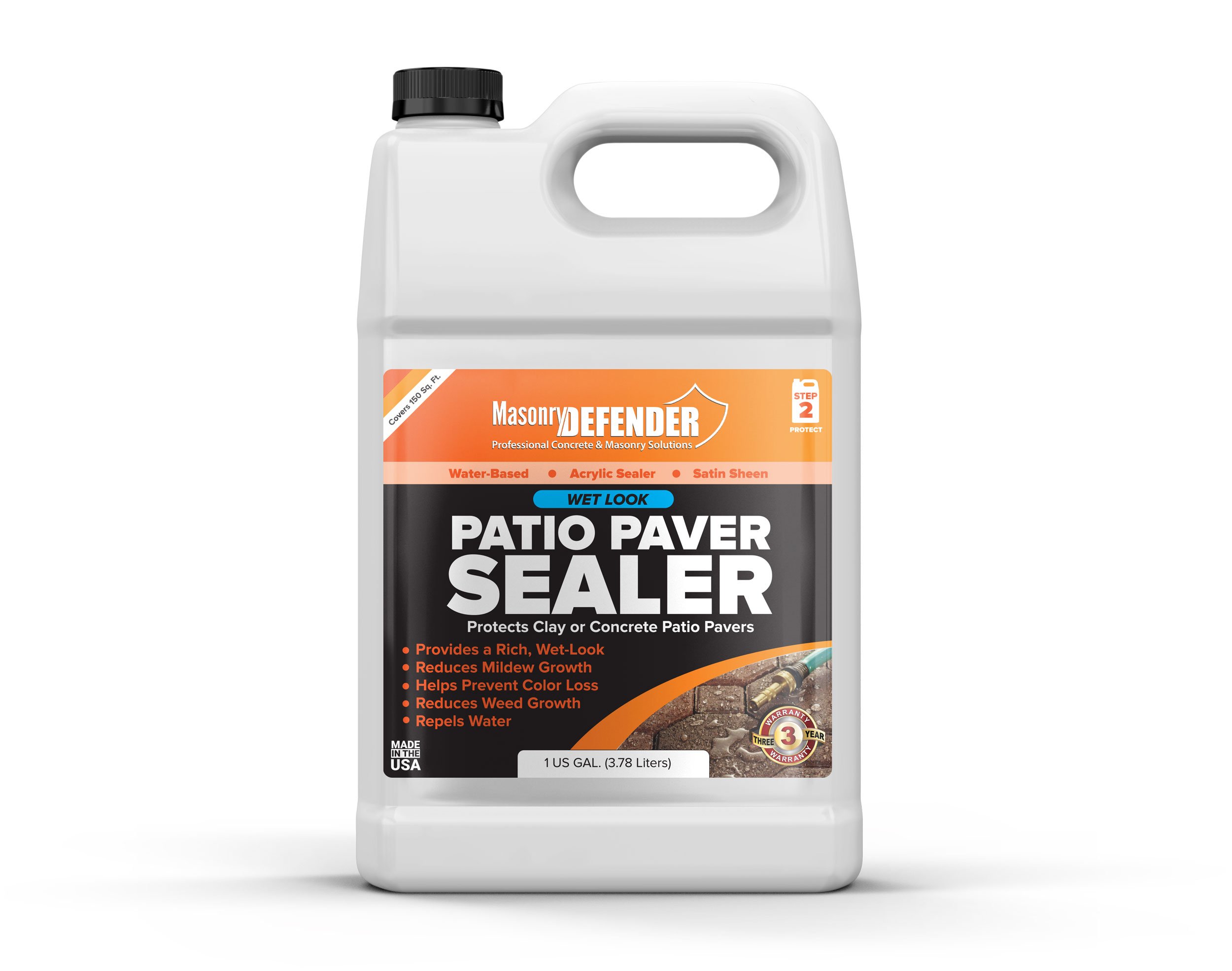 Low Gloss Patio Paver Sealer 1 Gal Clear Water Based Sealant