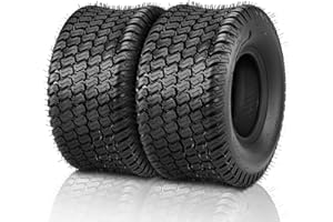 TUFFIOM 18x9.50-8 Lawn Mower Tires Set of 2, 4PR Turf Tire Lawn & Garden Tires, Compatible With Most Lawn & Garden Utility Vehicles, Tubeless