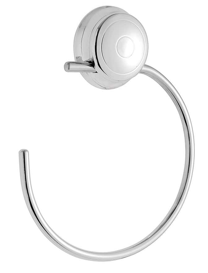 Croydex Twist 'N' Lock Towel Ring, Chrome Amazon.co.uk Kitchen & Home