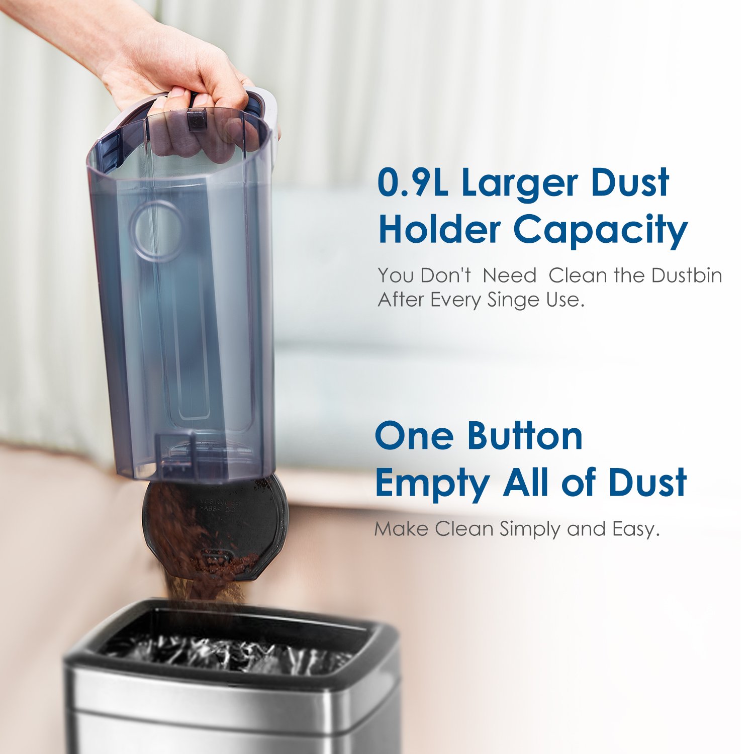 Deik Vacuum Cleaner, Cordless Vacuum Cleaner with 28.8V Liion Battery