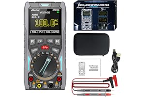 Abestop AT312G Oscilloscope Multimeter 3 in 1 Handheld Oscilloscope with 12MHz Bandwidth 50MSa/s Sampling Rate Built-in Generator Voltage Tester Multimeter Function