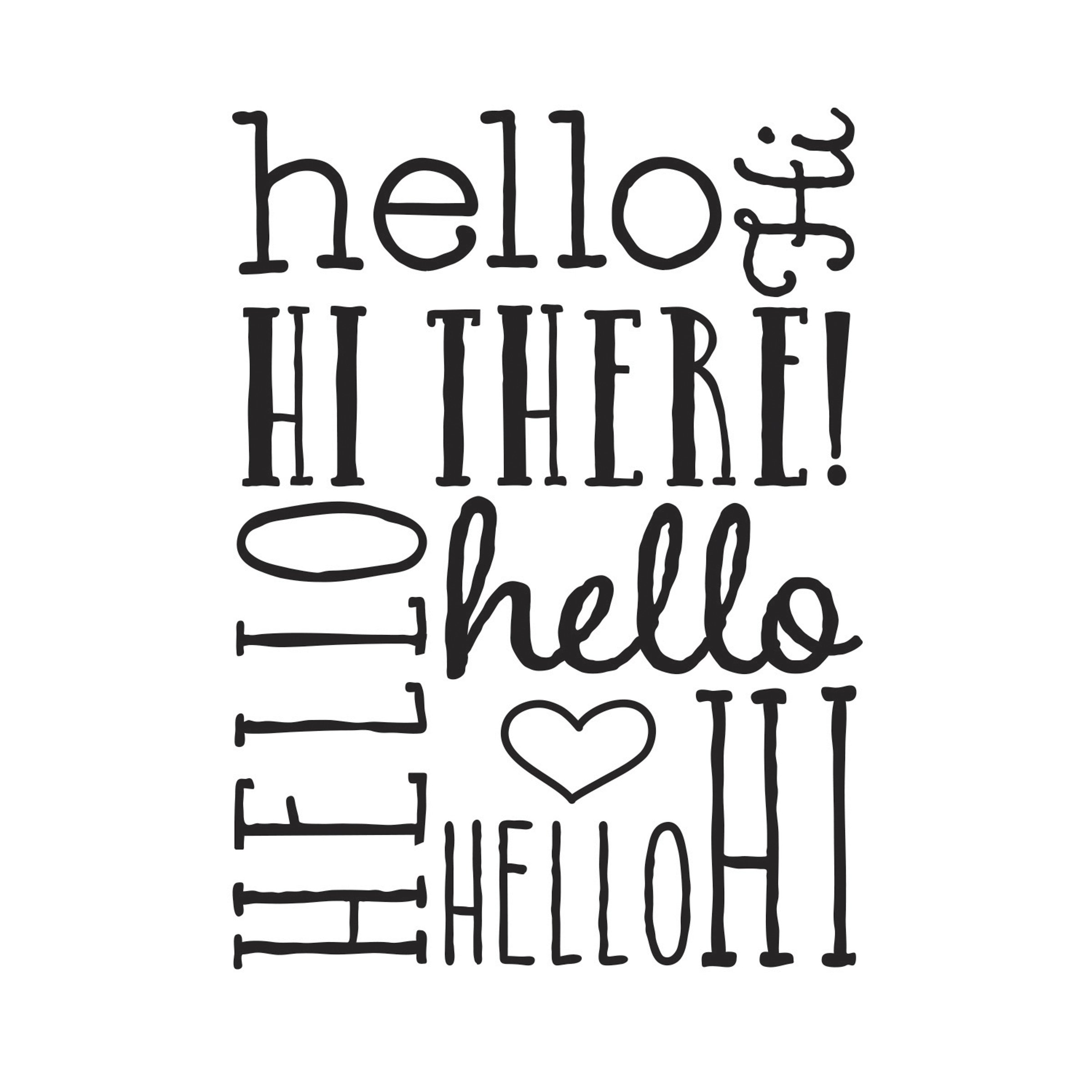 Darice Hello Bold Background Embossing Folder, Clear/White, 4.25 x 5.75-Inch