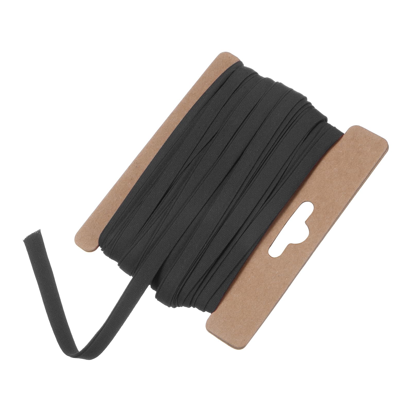 M METERXITY Double Fold Bias Tape 1/4 Inch 12 Yards Cotton Bias Binding Tape Bulk Double Fold Bias Tape for Sewing/Seaming Hemming/Binding//Quilting/DIY Craft [Black]