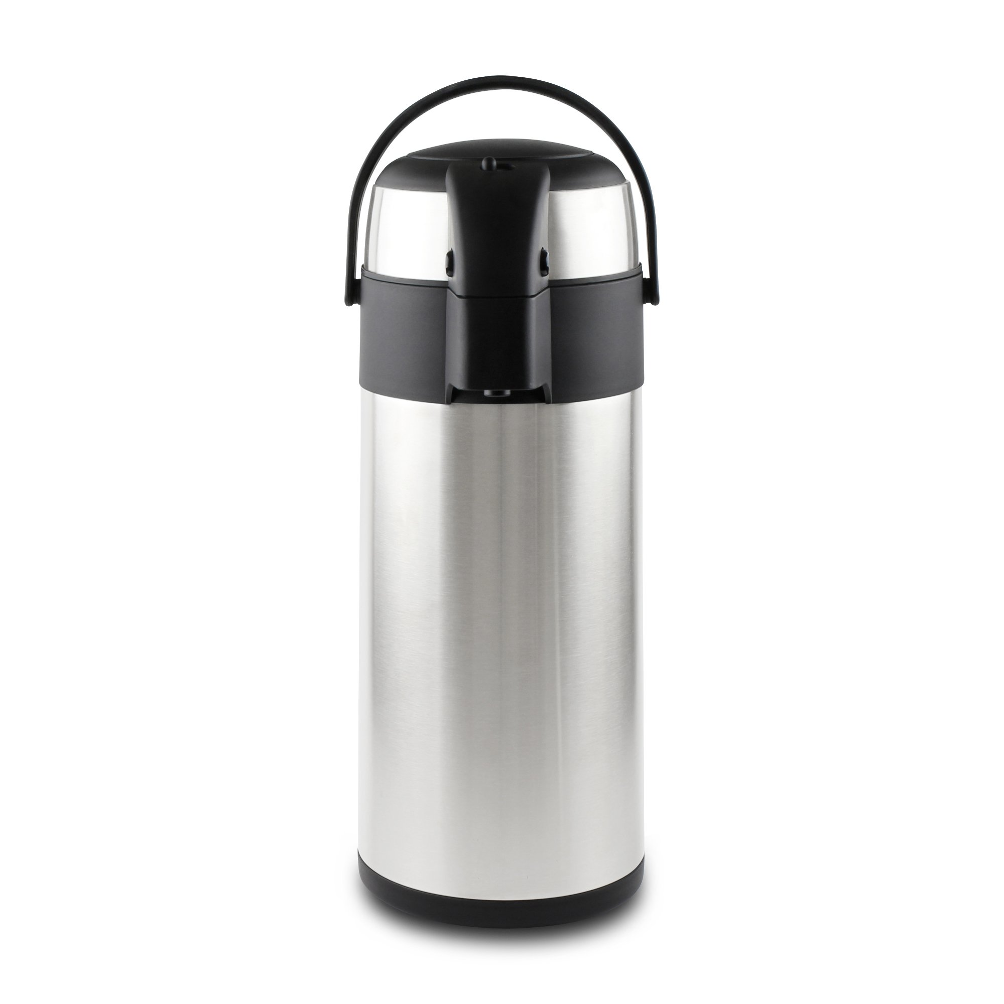Flasks Stainless Steel Airpot Hot Cold Water Tea Coffee Dispenser Conference Event Flask, Satin Finish, 5 litres