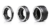 Movo MT-O68 3-Piece AF Chrome Macro Extension Tube