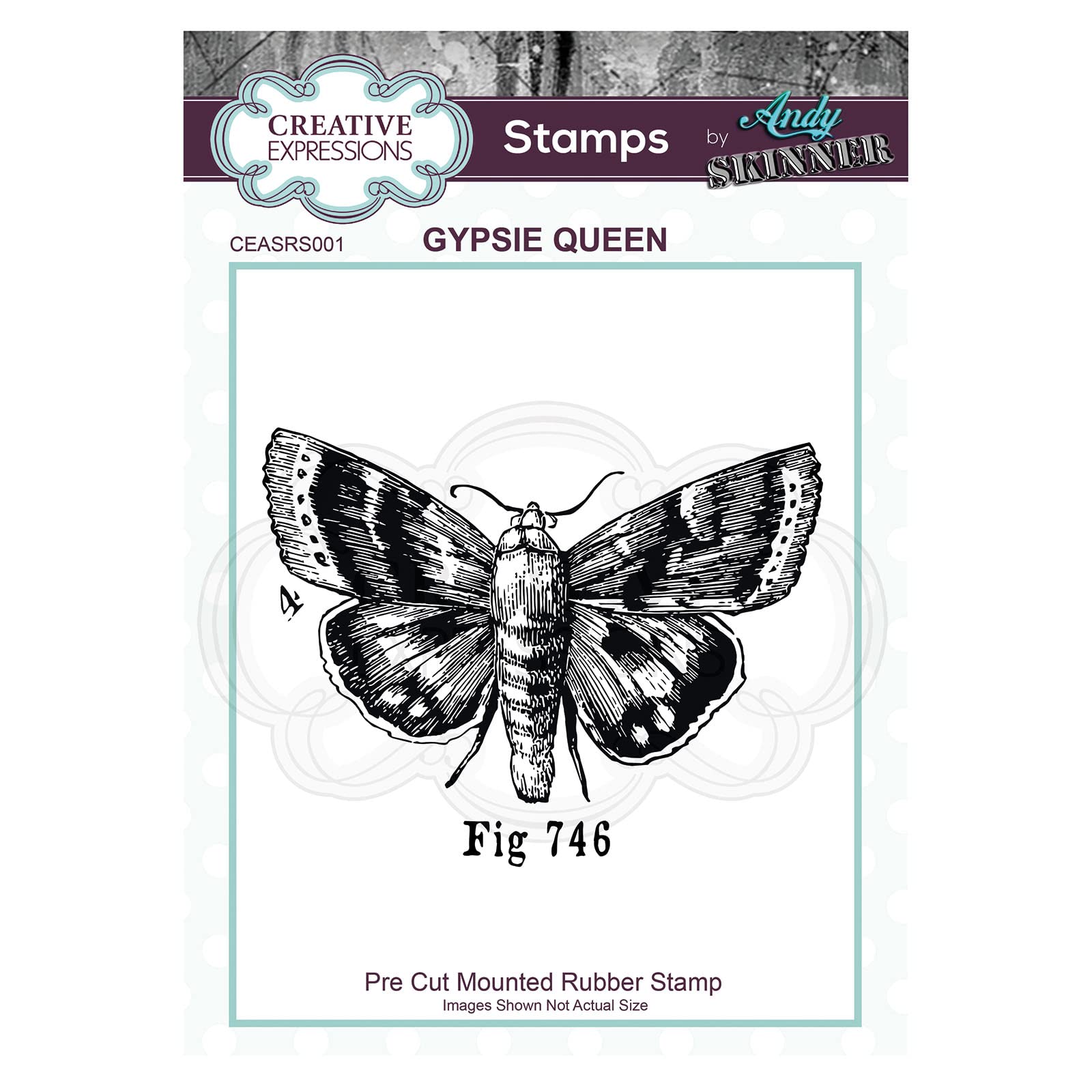 Pre Cut Rubber Stamp by Andy Skinner Gypsie Queen
