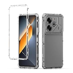 Elubugod Compatible with Tecno Pova 6 Case,3 in 1