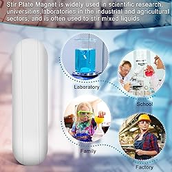 Weewooday 24 Pieces PTFE Magnetic Mixer Stirrer