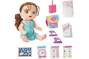 Baby Alive Time for School Baby Doll Set, 12 Inch, Back to School Toys for Girls & Boys, Brown Hair, Preschool Gifts for Kids, Ages 3+ (Amazon Exclusive)