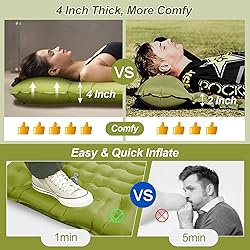 Night Cat Inflatable Sleeping Pads Mat Bed with