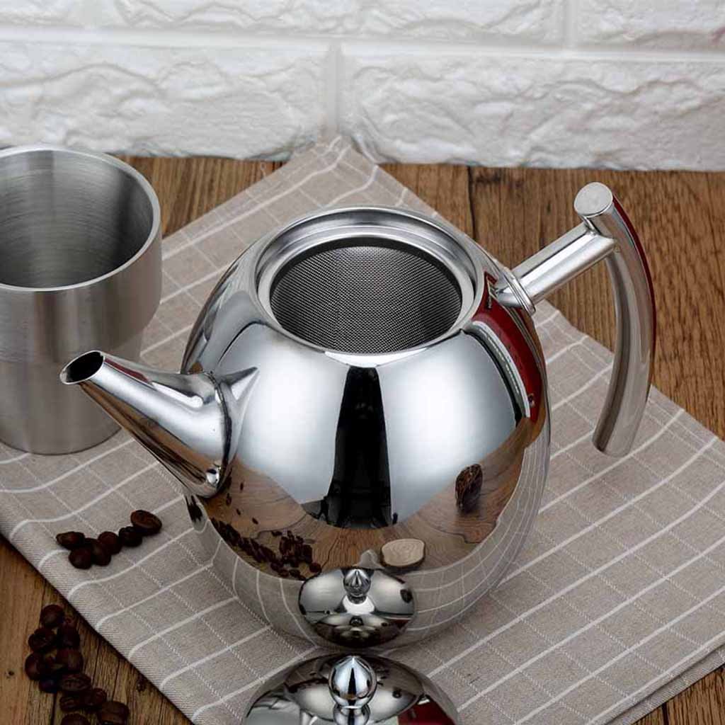Teakettles Home 2 Size Stainless Steel Stove Top Teapot Tea Kettle Pot