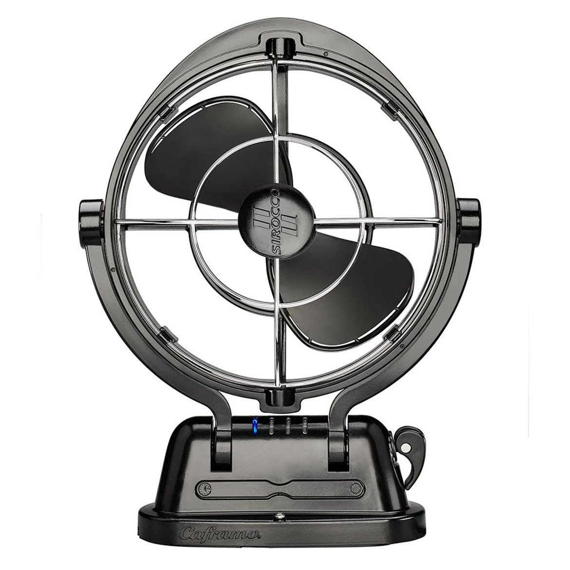 SEEKR Sirocco II, 7010CABBX, 3-Speed, 360 Degree Airflow, Direct Wire Gimbal Fan, 125/185 CFM, 12/24V, Black, 17.8cm Blade
