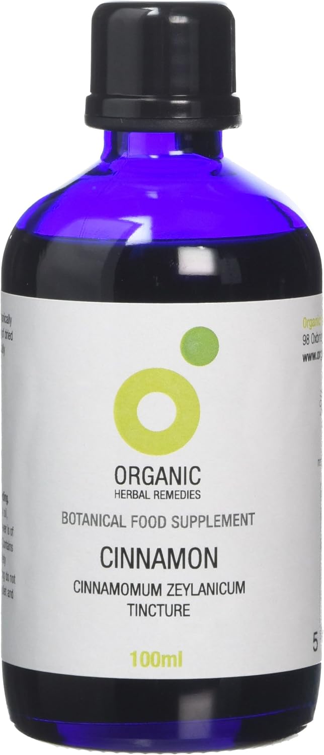 Organic Herbal Remedies 100 ml Cinnamon Tincture, 100 ml (Pack of 1)