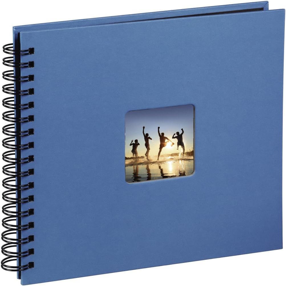 Hama Fine Art photo album, 50 black pages (25 sheets), spiral bound