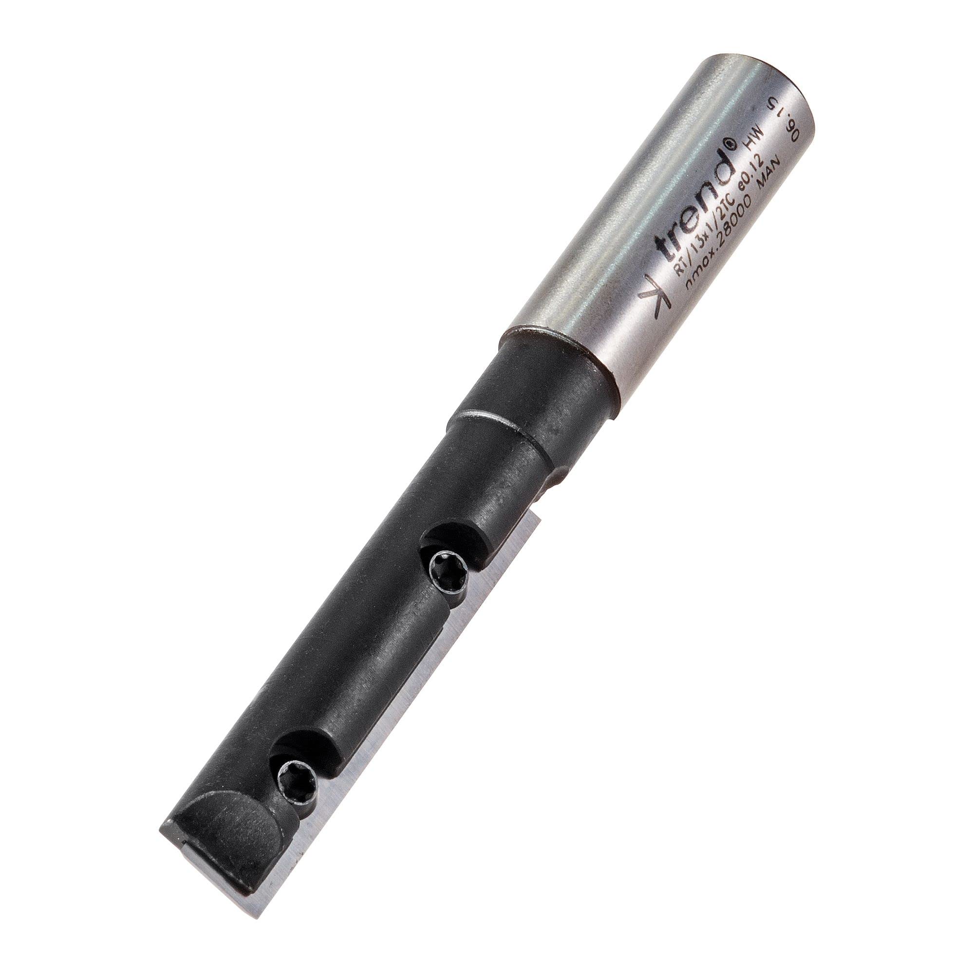 Trend Professional Rota-Tip Single Blade Straight Router Cutter, 1/2 Inch Shank, 12.7mm Cut Diameter & 49.5mm Cut Length, RT/13X1/2TC