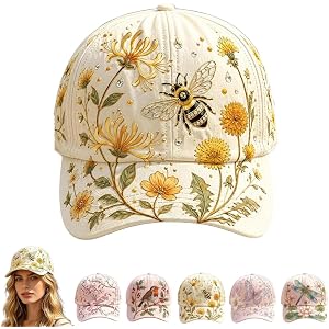 Limited Edition Garden Morning Cap Botanical Cottagecore Hat for Women Adjustable Breathable Gift for Gardeners Women