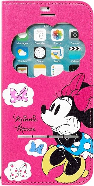 Amazon Co Jp ディズニー Iphone Se 第2世代 8 7 ケース 手帳型 窓付き ミニーマウス 家電 カメラ