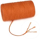 jijAcraft 100M Orange Jute String 2mm 3-Ply Craft Garden Twine view 4
