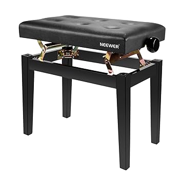 Neewer Verstellbare Deluxe Gepolsterte Klavierbank (Ohne Speicherfach