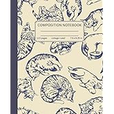 Composition Notebook College Ruled: Cute Contented Cat Design, Part of the Vintage Pets Series, Journal For School, College, 