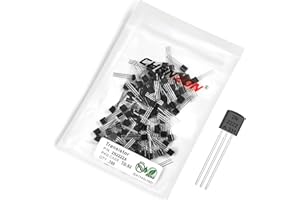 Chanzon 2N2222A TO-92 NPN Power Bipolar Junction Transistor, High Frequency Amplifying Component (Pack of 100pcs)