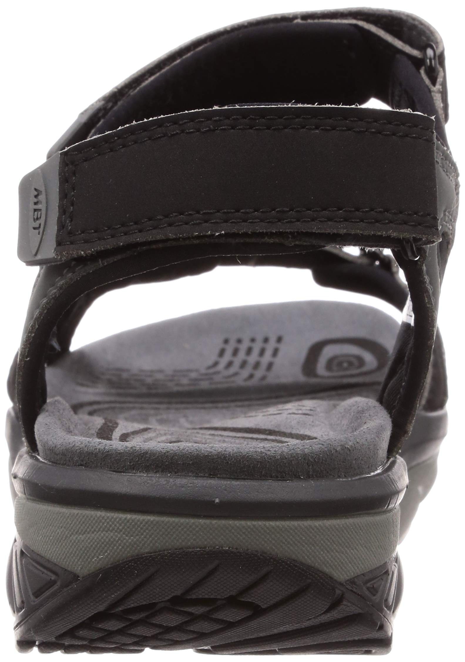 MBT Mens Saka 6S Sport Synthetic Leather Black Charcoal Grey Sandals Mbt Mens Saka 6s Sport Sandal | Desertcart INDIA main image 3