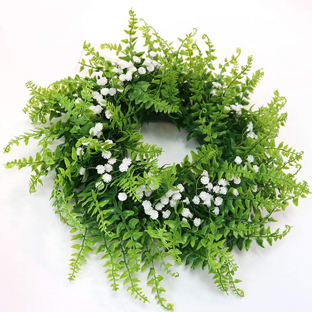 Artificial Babys Breath Wreath Simulation Garland 14.2inch