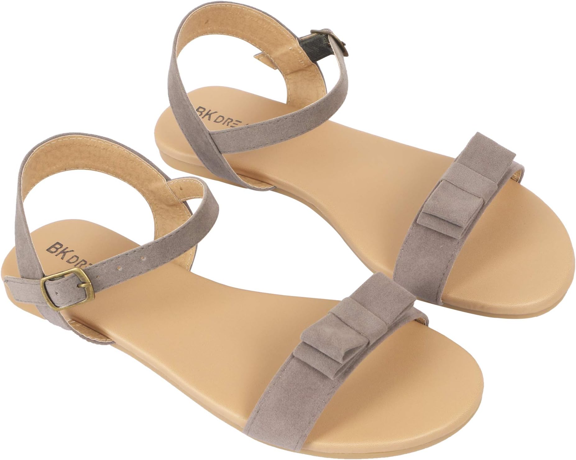 BK DREAM Women Flat Sandals with Ankle Strap
