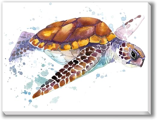 Amazon Com Texture Of Dreams Sea Turtle Marine Turtle Watercolor