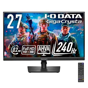 IODATA ゲーミングモニター 27インチ GigaCrysta 240Hz フルHD 0.2ms AHVAパネル EX-GD271UAX