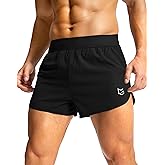 G Gradual Running Shorts for Men 3 Inch Lighweight Quick Dry Workout Gym Athletic Jogging Shorts with Inner Key Pocket