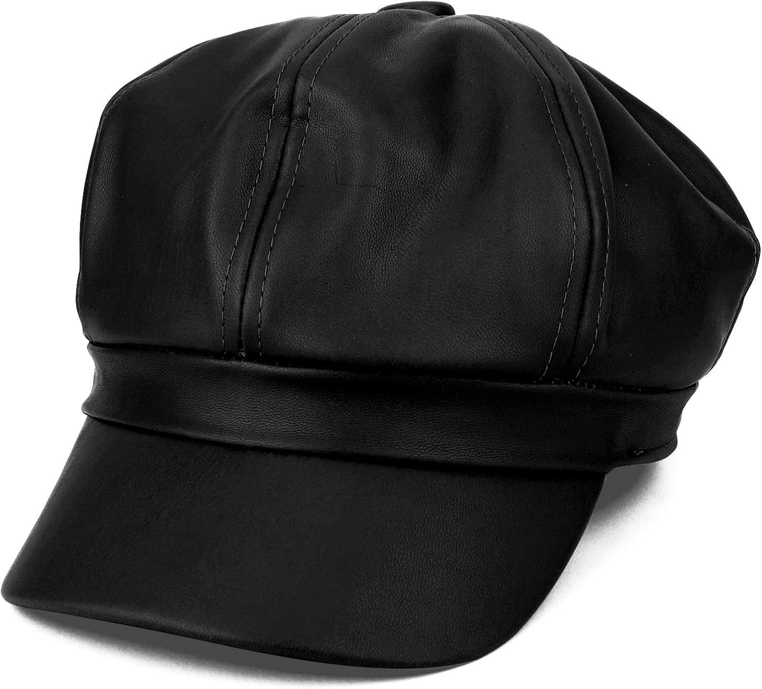 vegan leather cap