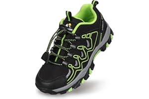 UOVO Boys Shoes Boys Sneakers Boys Tennis Running Shoes Waterproof Hiking Shoes Kids Athletic Outdoor Sneakers Slip Resistant(Little/Big Boys)