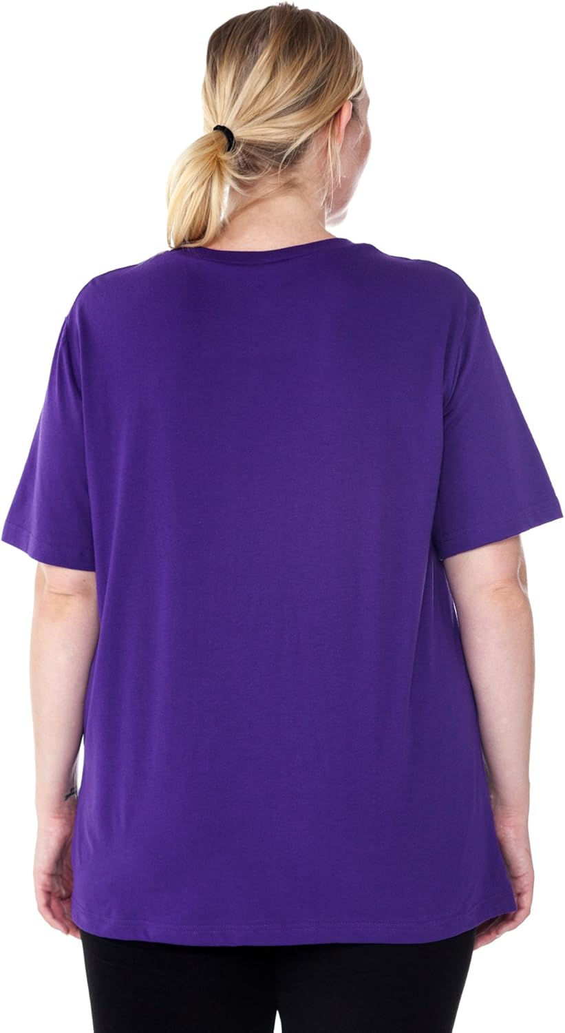 Disney Women's Plus Size T-Shirt Maleficent or Evil Queen Choose Villains Print: Clothing