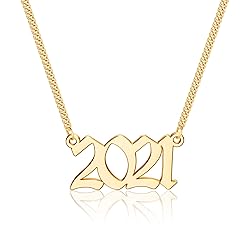 Ursteel 2021 Necklace, Year of Birth, Year of