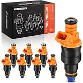 A-Premium Set of 8 Fuel Injector - Compatible with Ford, Mercury, Lincoln | for Ford, Lincoln, Mercury Vehicles - E150, E250, E350, F150, F250, F350, Mustang - Replace Part 0280150943, 0280150939