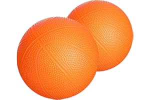 Botabee - Set of 2 Kids Basketball - 6 Inch Mini Rubber Ball for Little Tikes - Toddler Balls for Indoor/Outdoor Play - Ideal Gift Toy for Boys - Lightweight and Soft Replacement Toys (Orange)