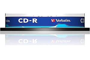 Verbatim 2069211 CD-R Discs with Extra Protection 10 Spindle Pack, Bulk Pack 10 x CD-R Blank Discs with Extra Protection, 52x