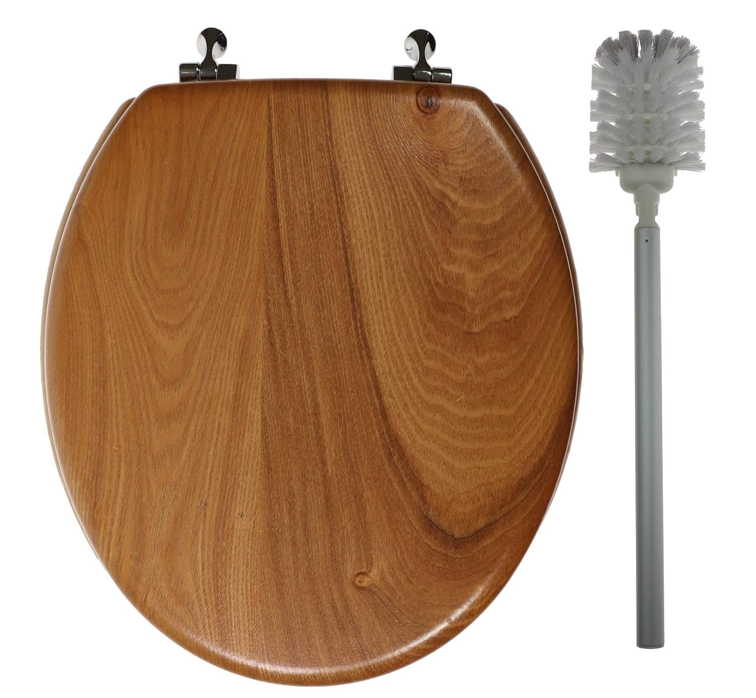 Best wood toilet seat with brass hinges