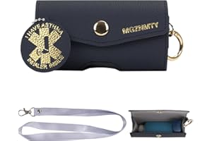 MGZNMTY Asthma Inhaler Case, Carrying and Travel Holder Case Compatible with Handy Inhaler for Adults and Kids (ONLY CASE) (Black)