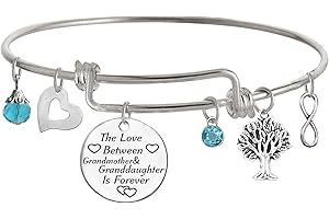 TISDA The Love between Grandmother and Granddaughter is Forever Bracelet